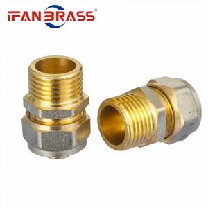 Brass Txiv neej Coupling