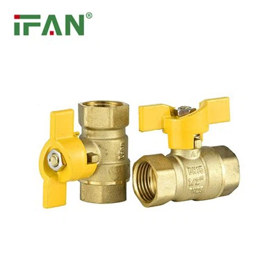 IFAN Siab Zoo Daj Npauj Npaim Kov Brass Pob Valve 81052FF